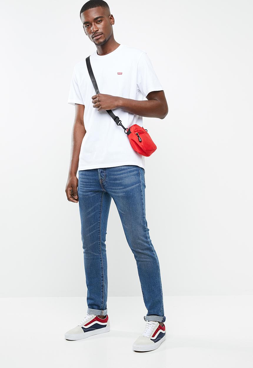 Levi’s® - Short sleeve original hm cotton patch tee - white 