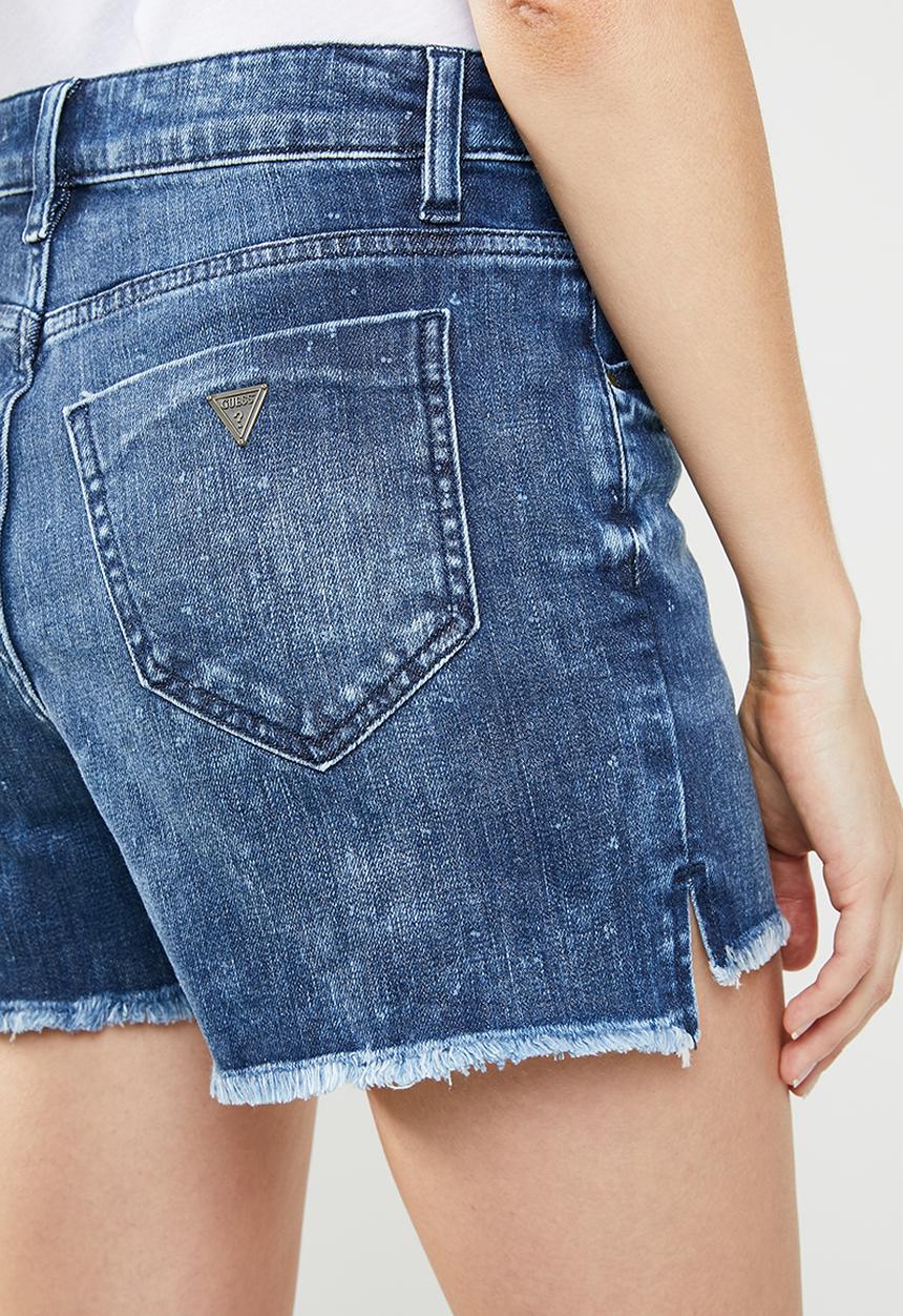GUESS - High waisted short - blue