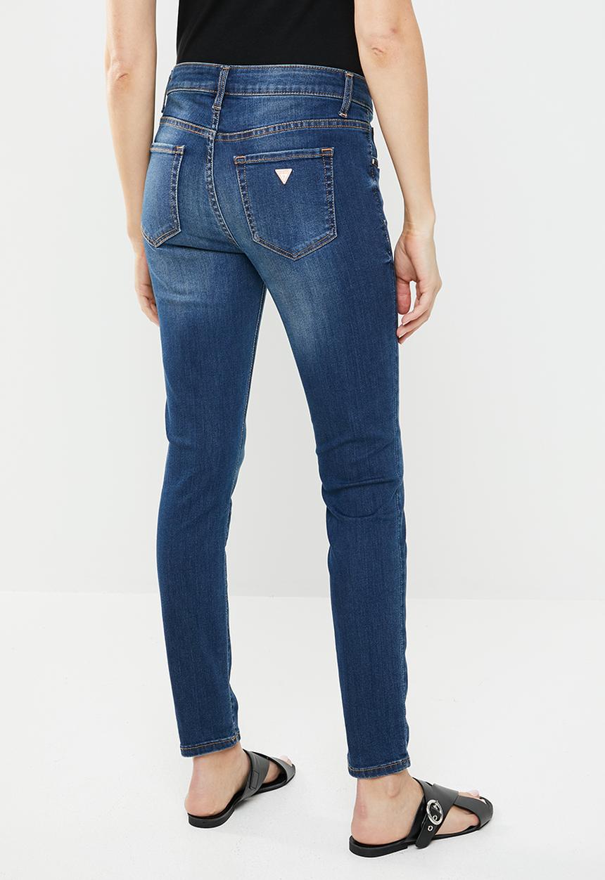 GUESS - Guess mid wash skinny jeans - blue
