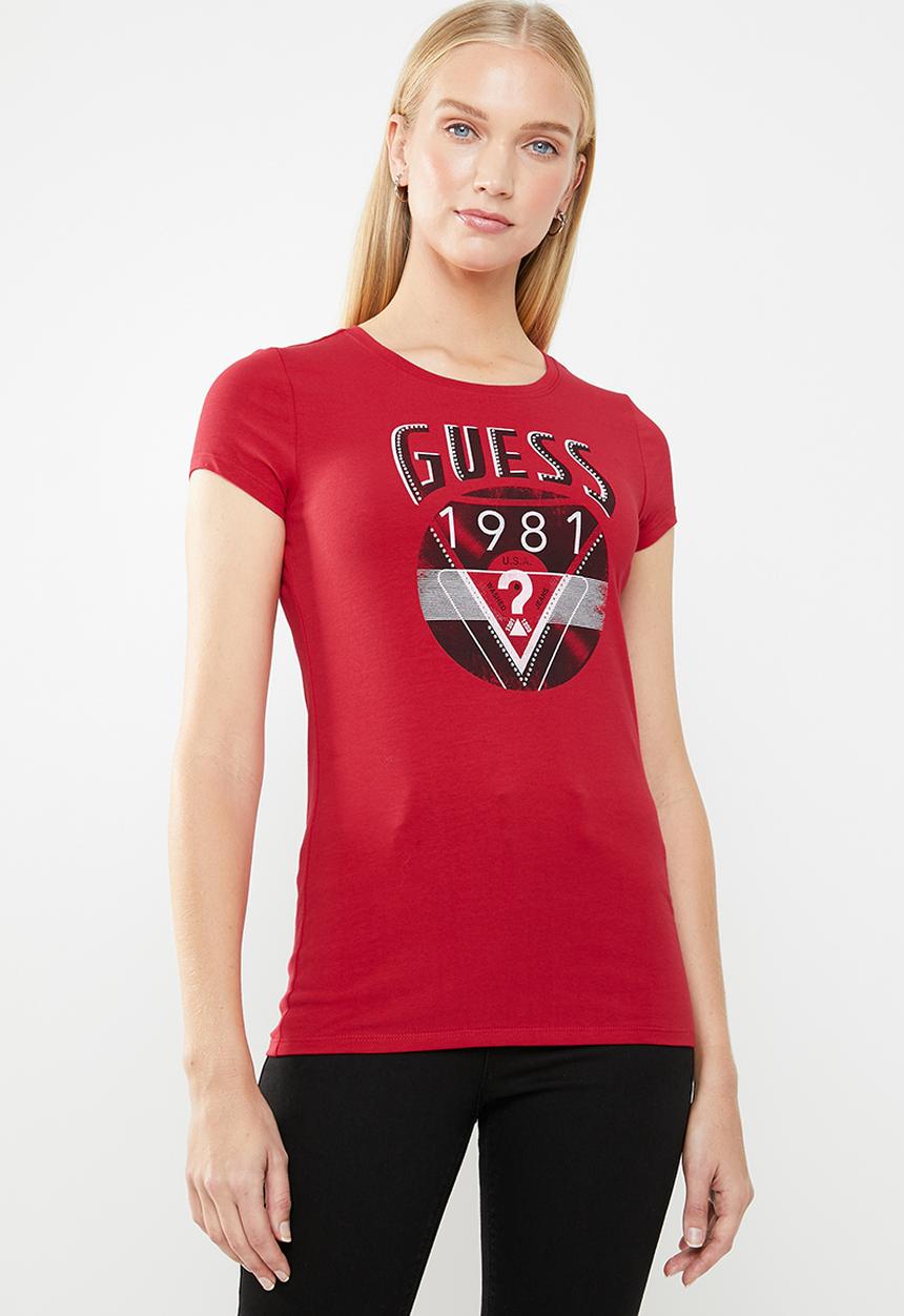GUESS - Short sleeve lp r3 logo tee - red