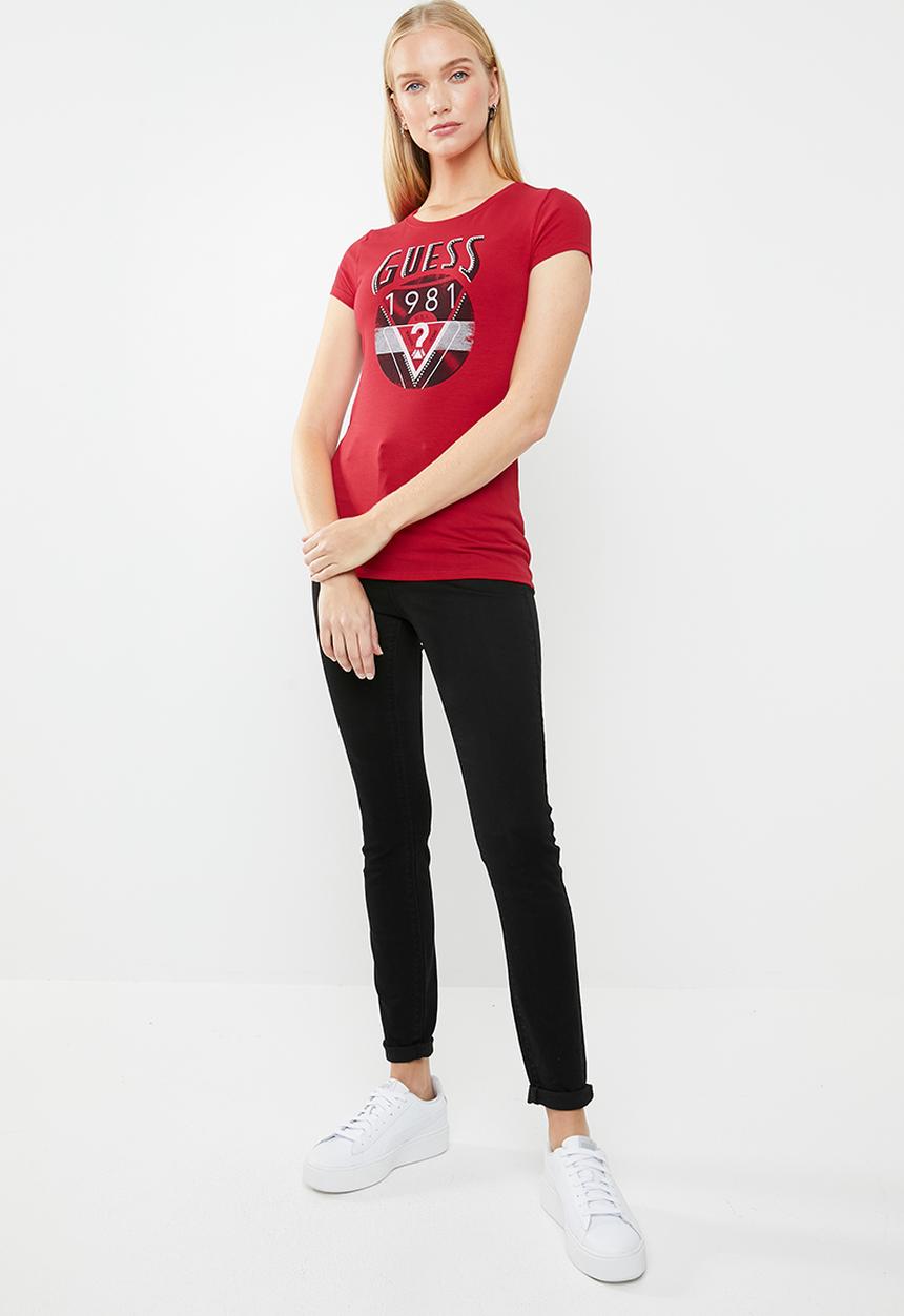 GUESS - Short sleeve lp r3 logo tee - red