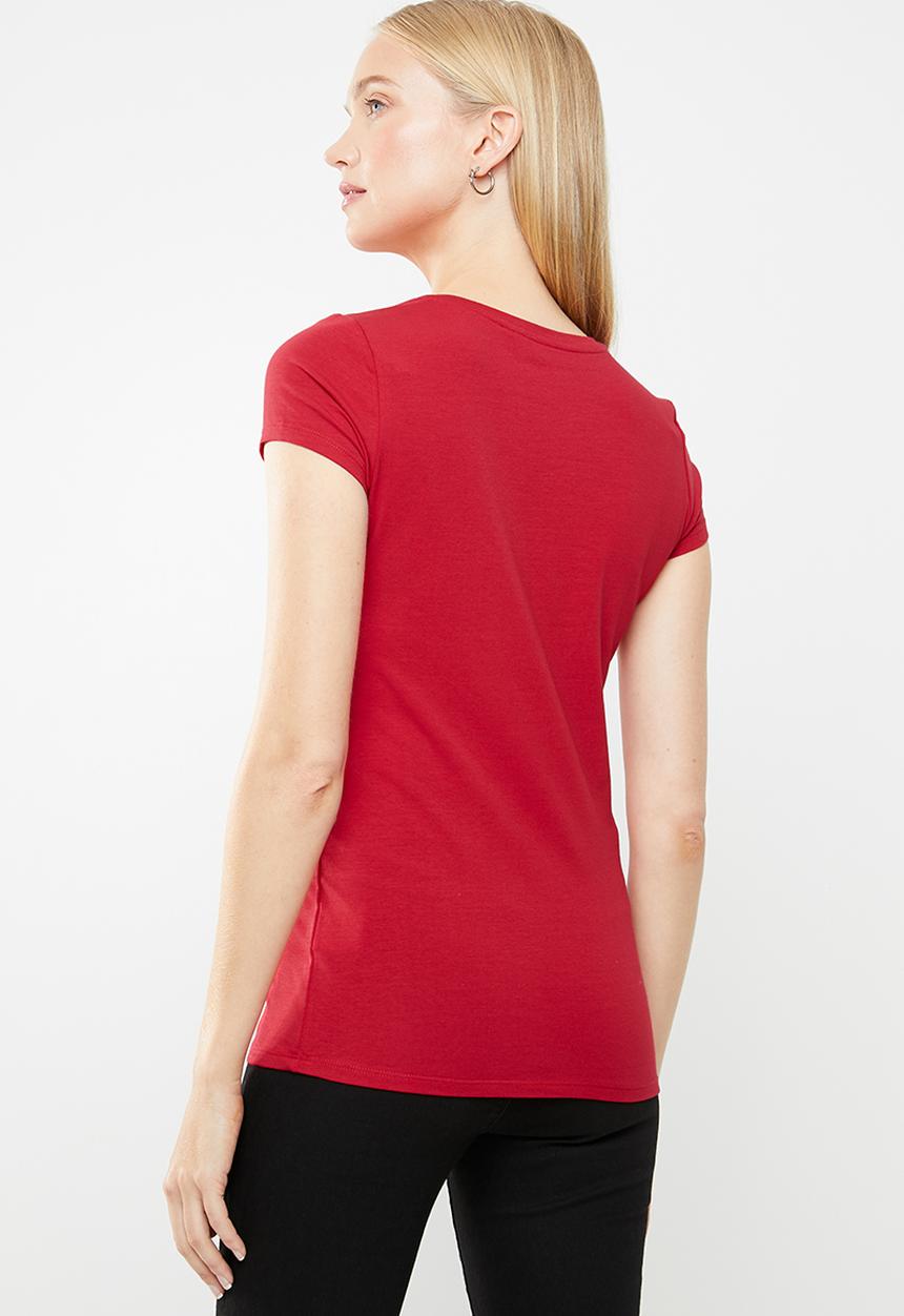 GUESS - Short sleeve lp r3 logo tee - red