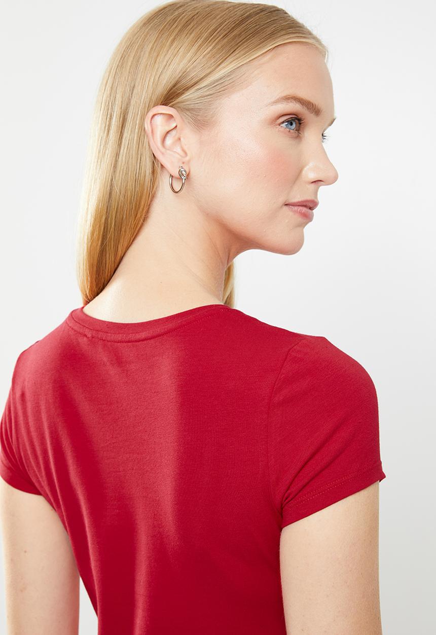 GUESS - Short sleeve lp r3 logo tee - red
