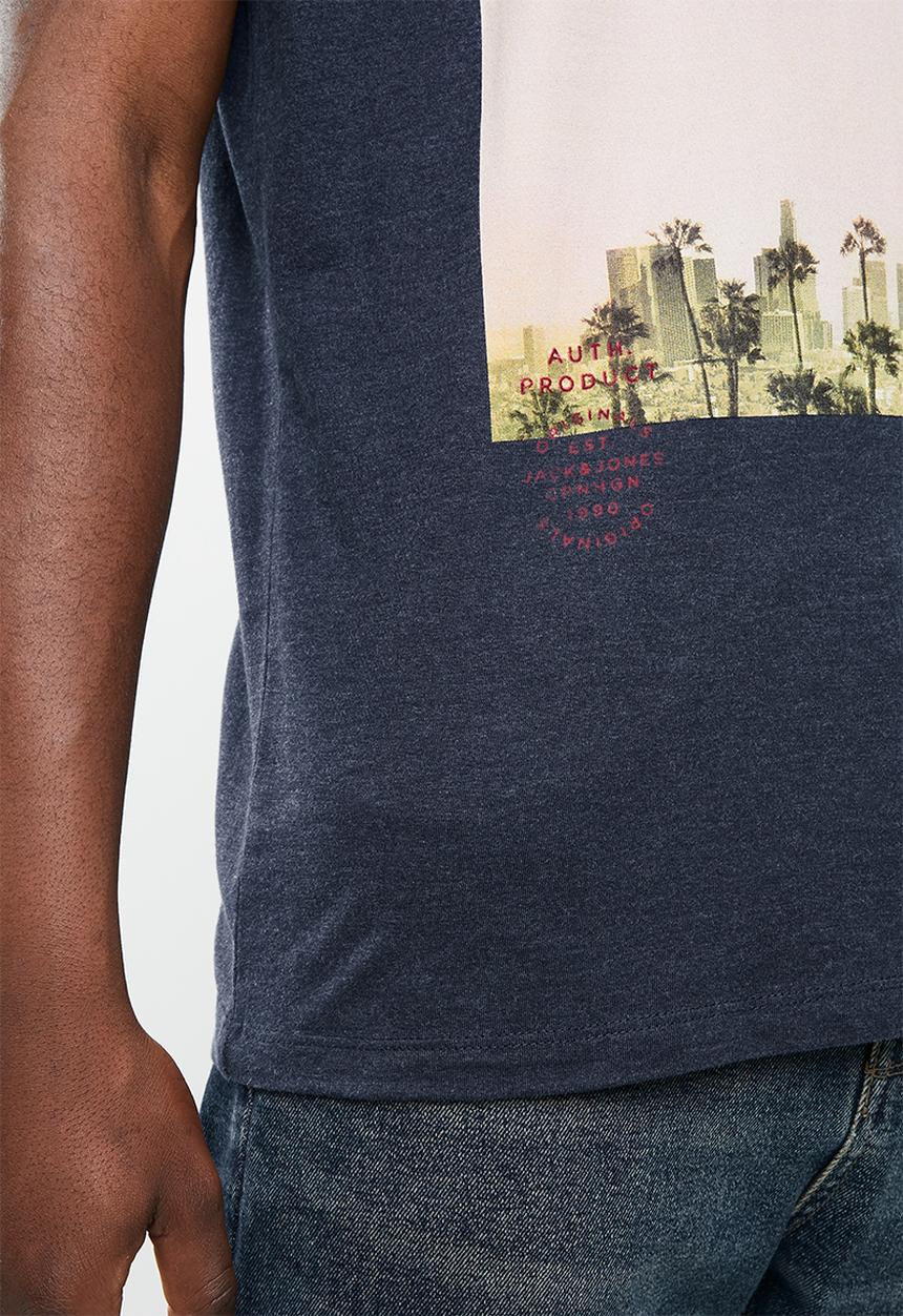 Jack & Jones - Mega short sleeve T-shirt- navy
