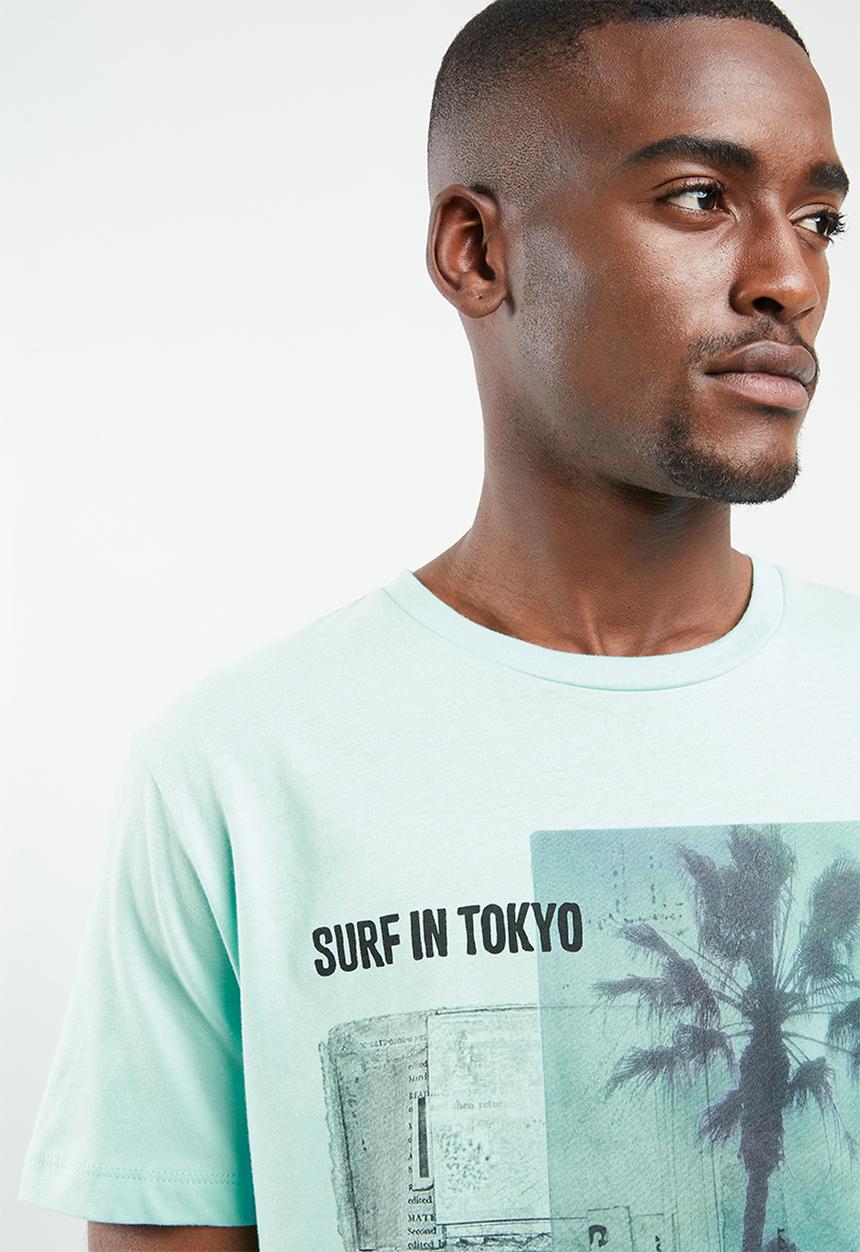 Jack & Jones - Goldie short sleeve crew neck T-shirt - blue