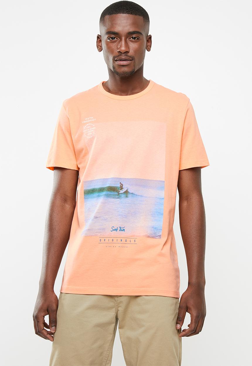Jack & Jones - Mega short sleeve T-shirt - orange