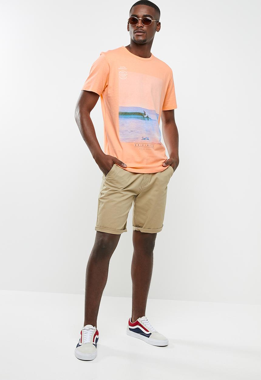 Jack & Jones - Mega short sleeve T-shirt - orange