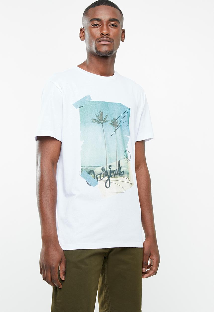 Jack & Jones - Goldie short sleeve crew neck T-shirt - white