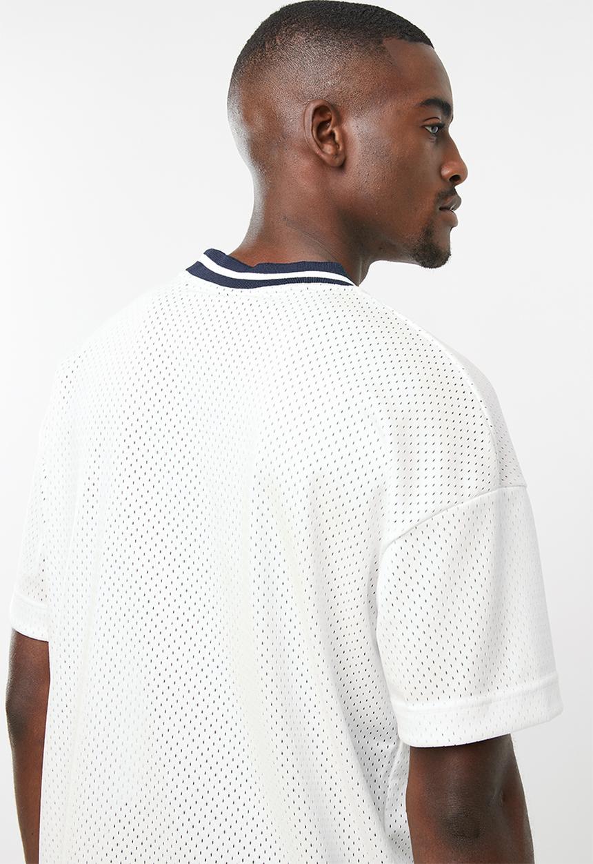 Nike - NSW mesh GX short sleeve top - white 