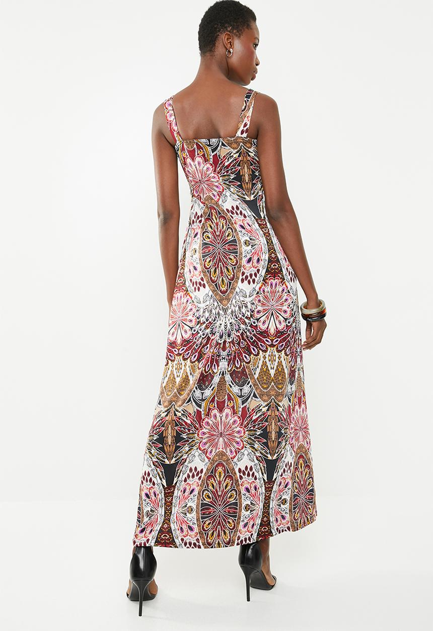 Revenge - Sleeveless empire front maxi - multi