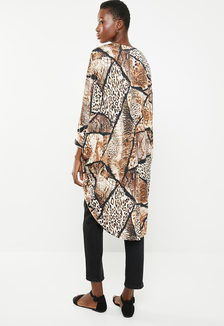 Revenge - Leopard print kimono - multi