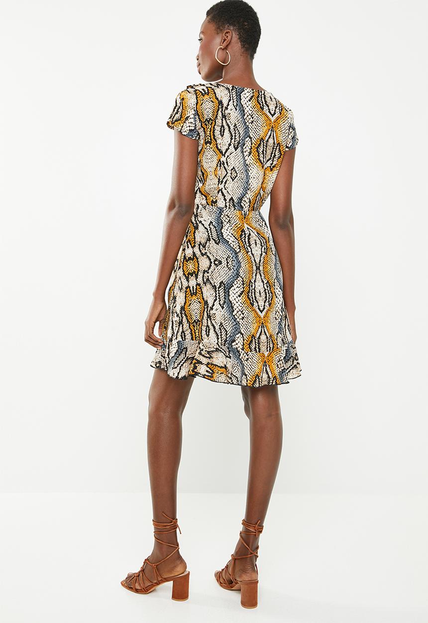 Revenge - Mini ruffle dress - multi 