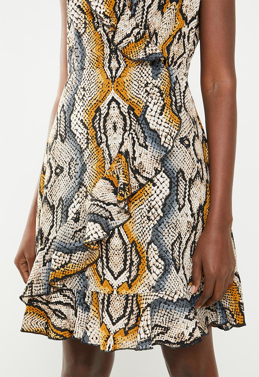 Revenge - Mini ruffle dress - multi 