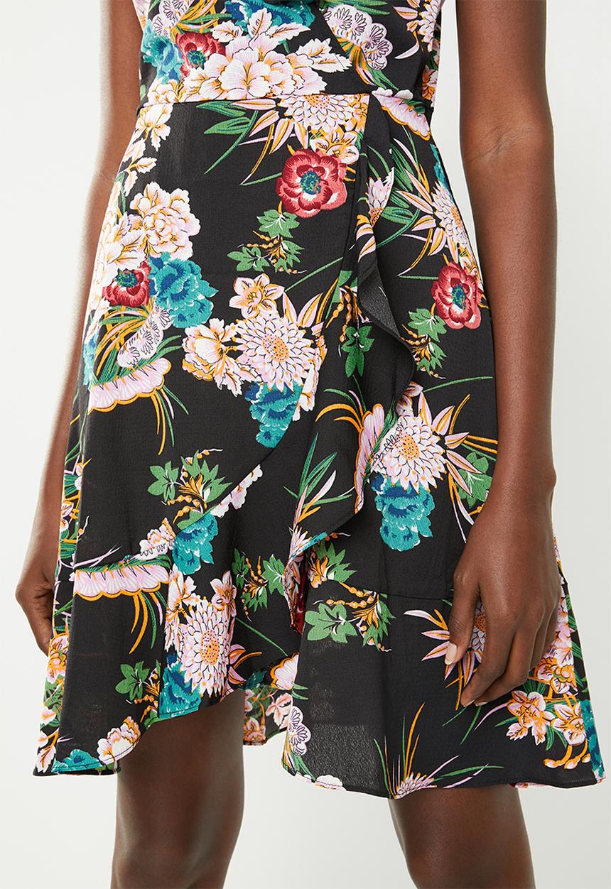 Revenge - Mini ruffle dress - multi 