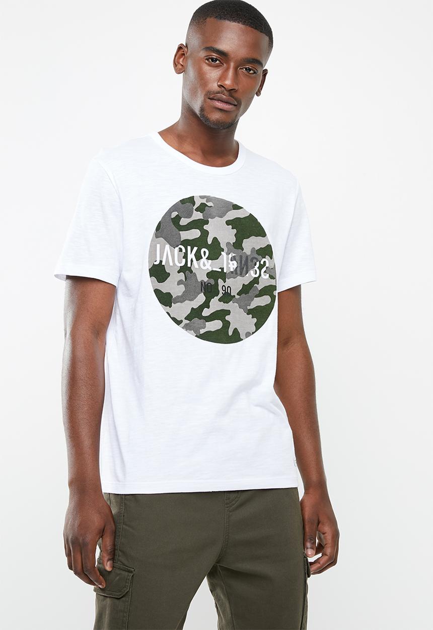 Jack & Jones - Fill short sleeve T-shirt - white