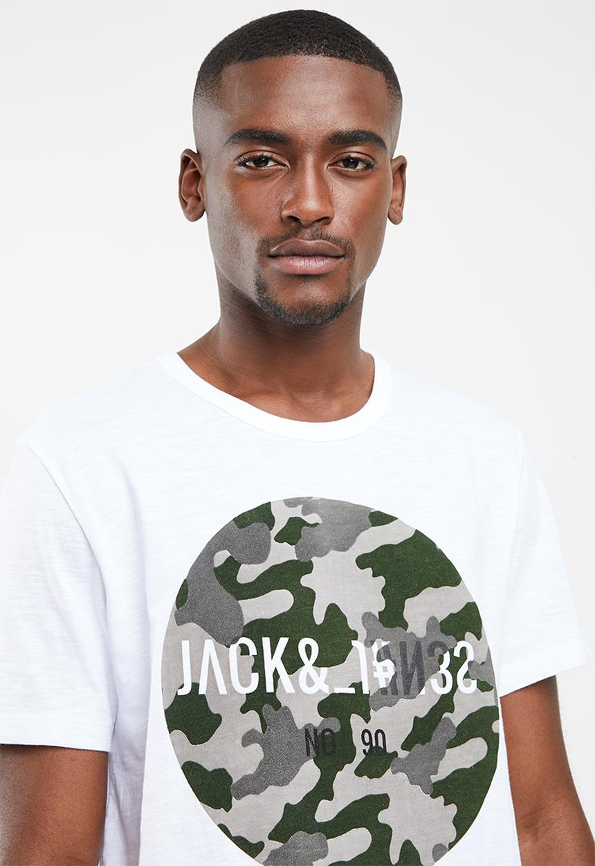 Jack & Jones - Fill short sleeve T-shirt - white