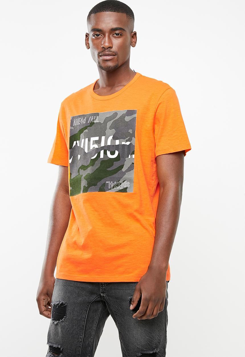 Jack & Jones - Fill short sleeve T-shirt - orange