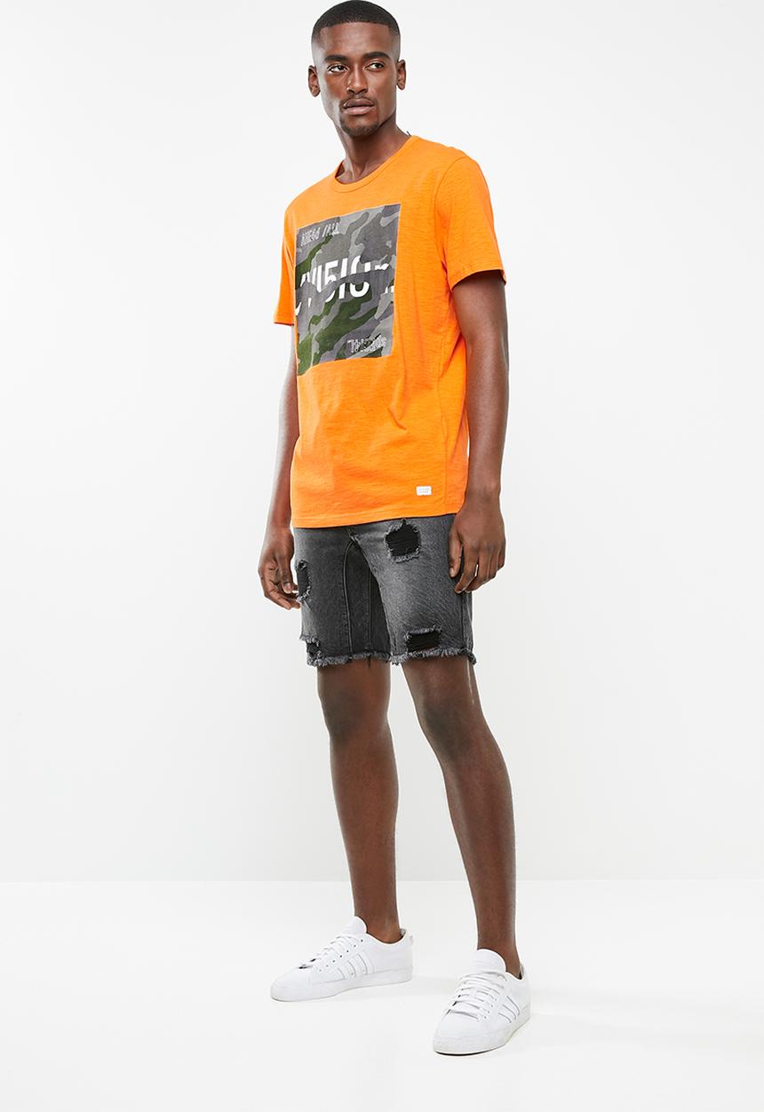 Jack & Jones - Fill short sleeve T-shirt - orange
