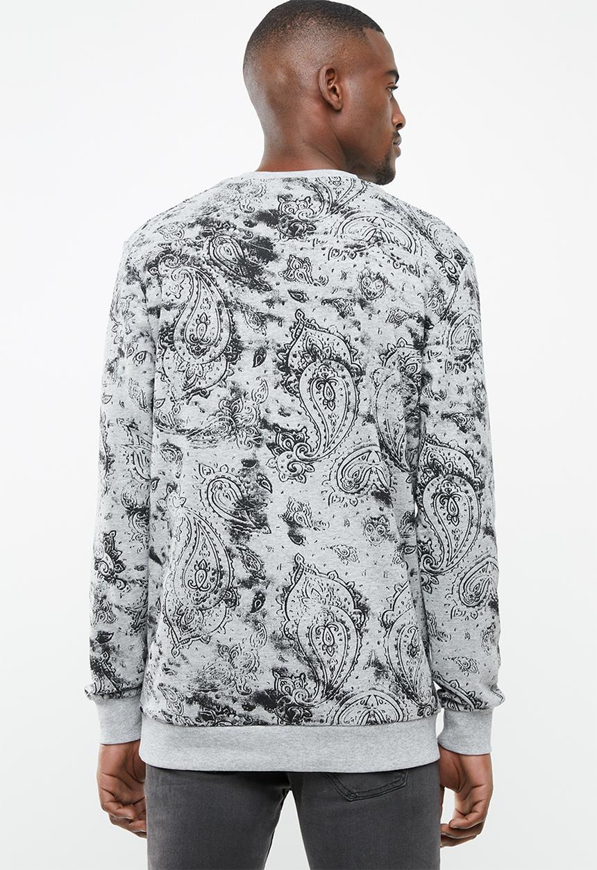 Only & Sons - Juan crew neck top - grey
