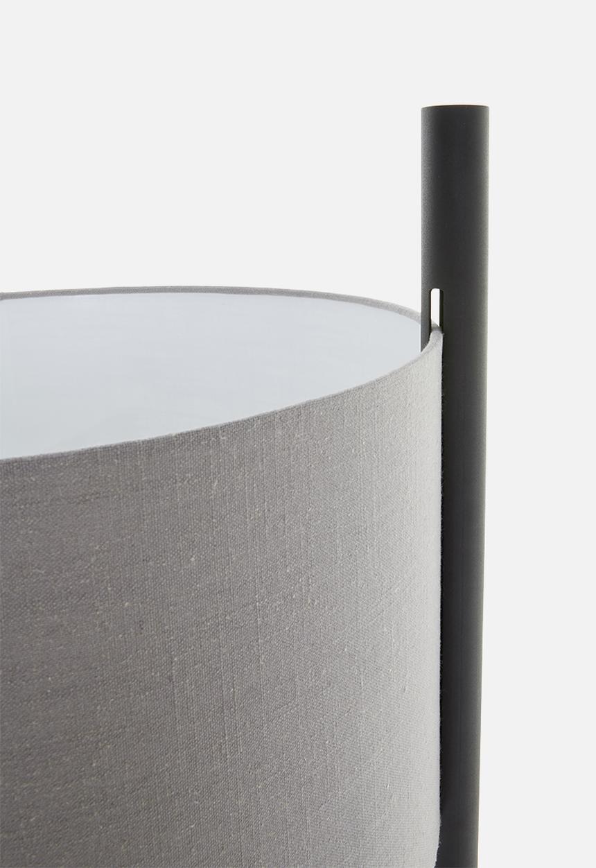 Emerging Creatives - Gravity standing lamp - black with grey shade