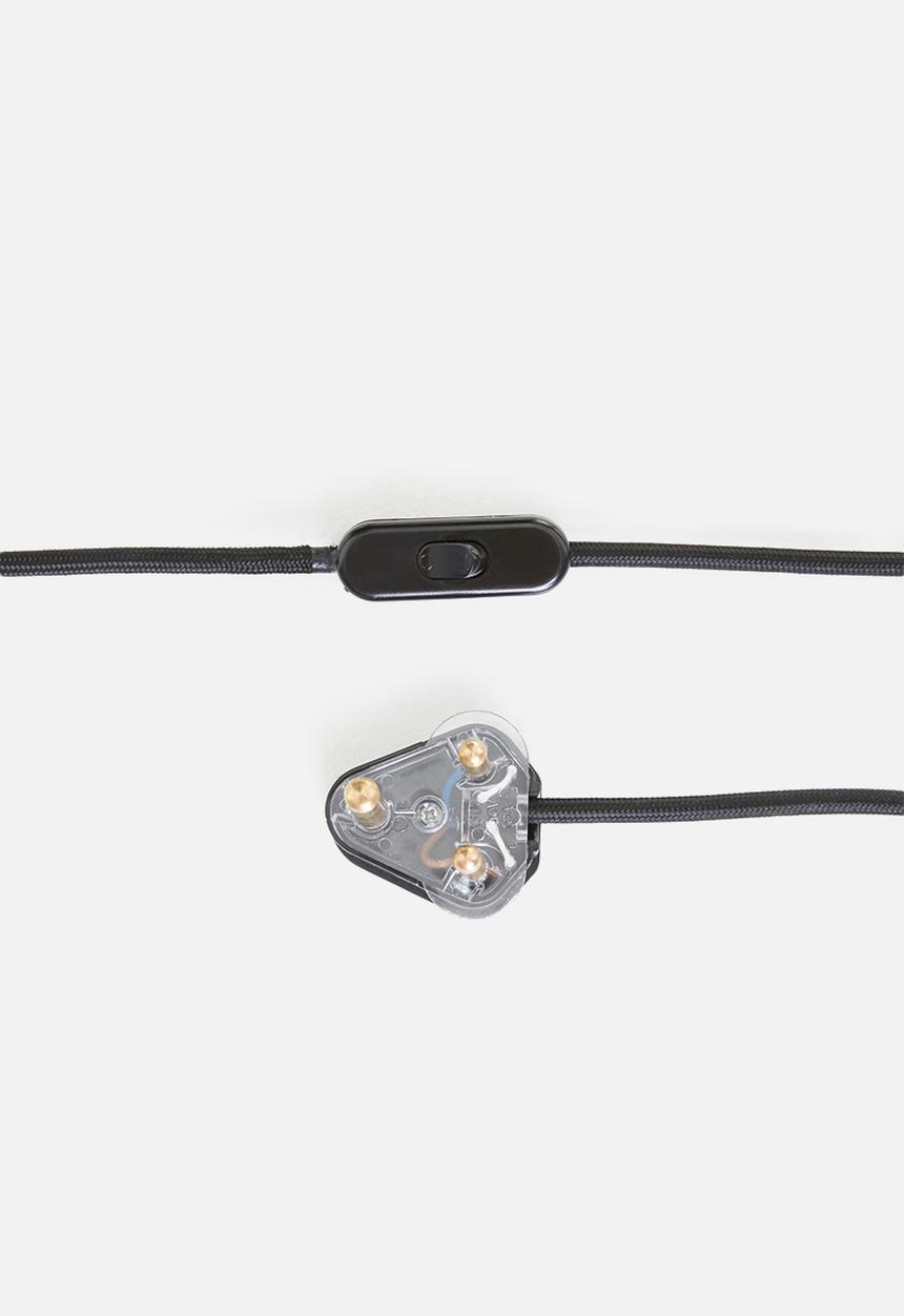 Emerging Creatives - Gravity standing lamp - black with grey shade