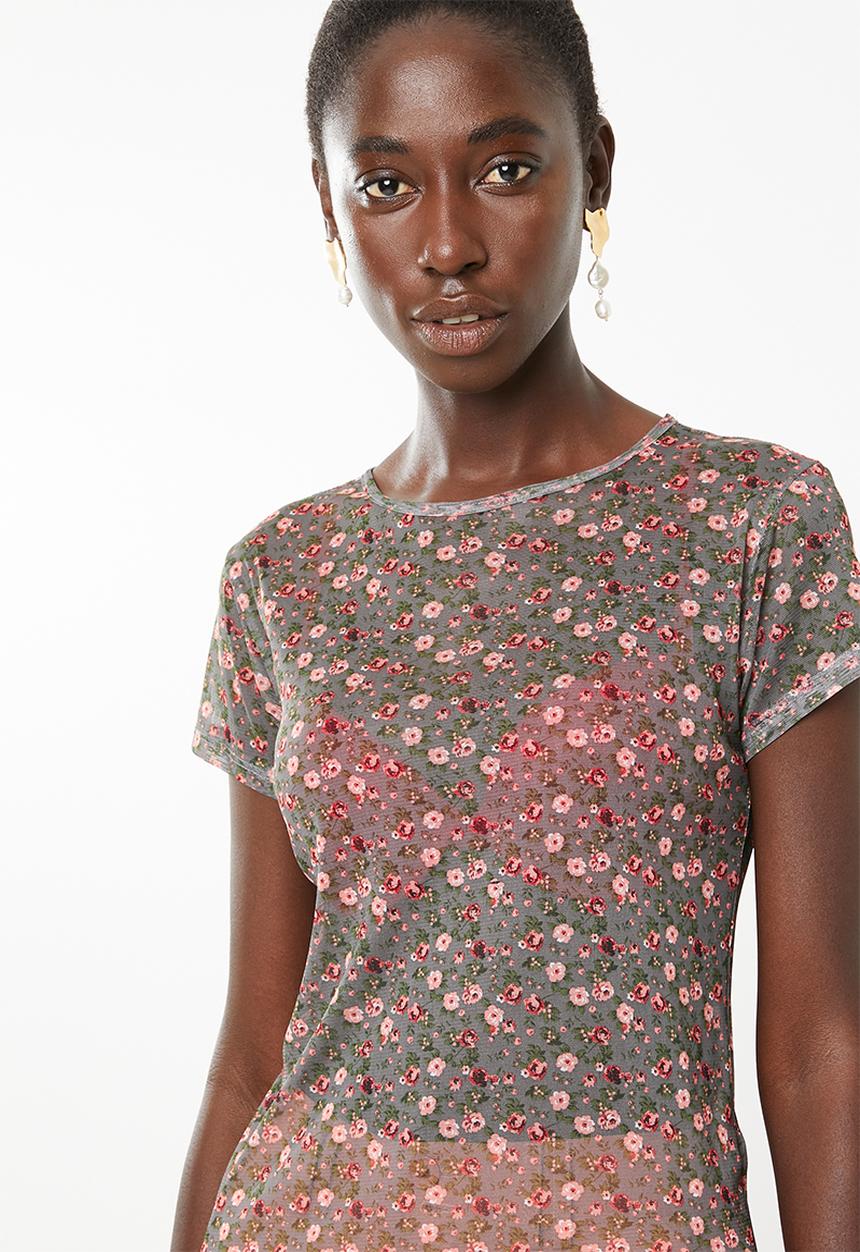 Superbalist - Mesh tee - light floral 