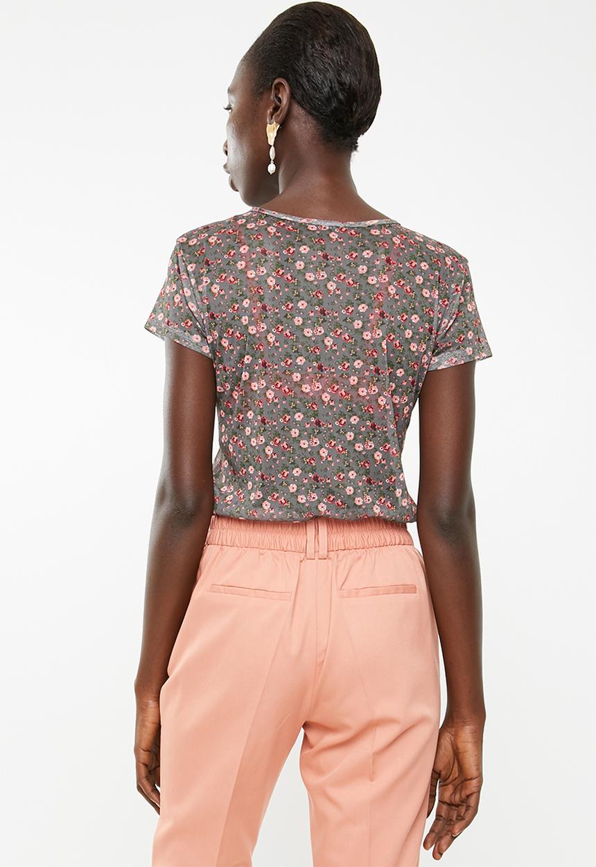 Superbalist - Mesh tee - light floral 