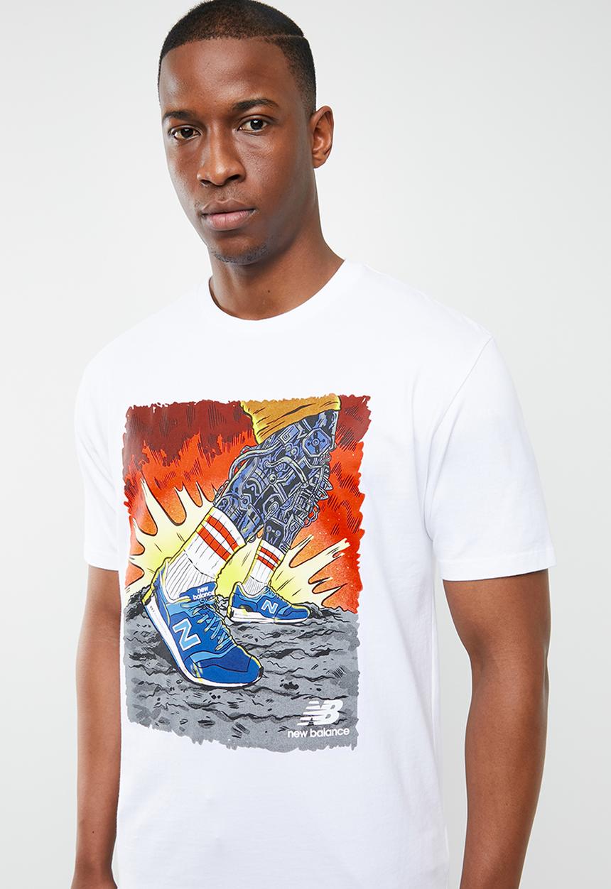 New Balance  - Artist pack stride tee - white
