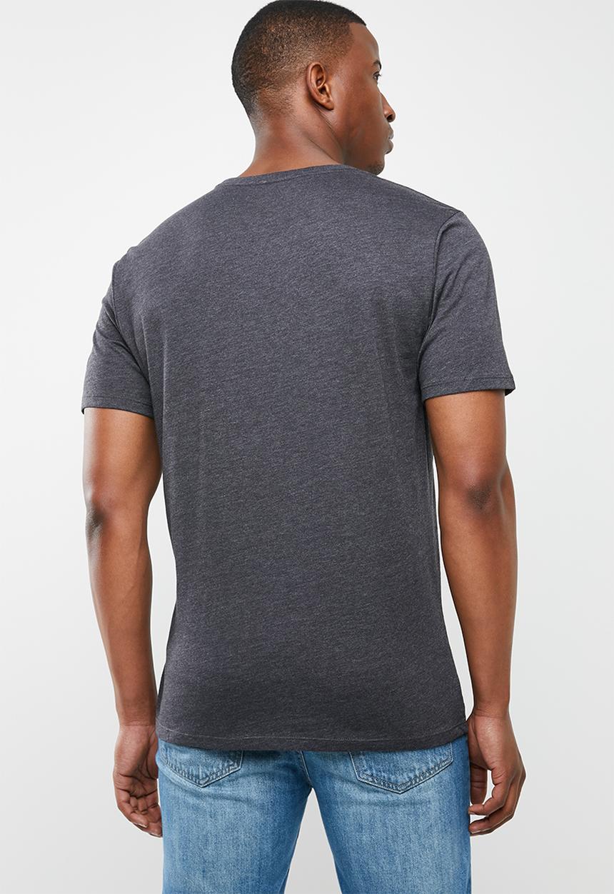 Hurley - Premium one & only solid short sleeve tee - charcoal