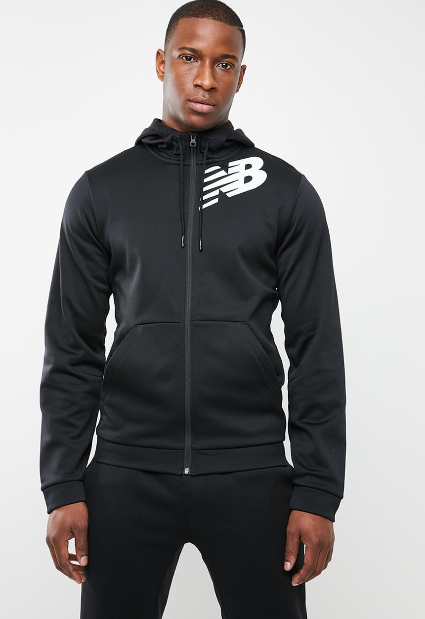 New Balance  - Tenacity full zip fleece top - black