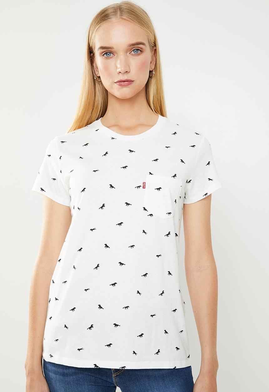 Levi’s® - The perfect crew wild horses - white