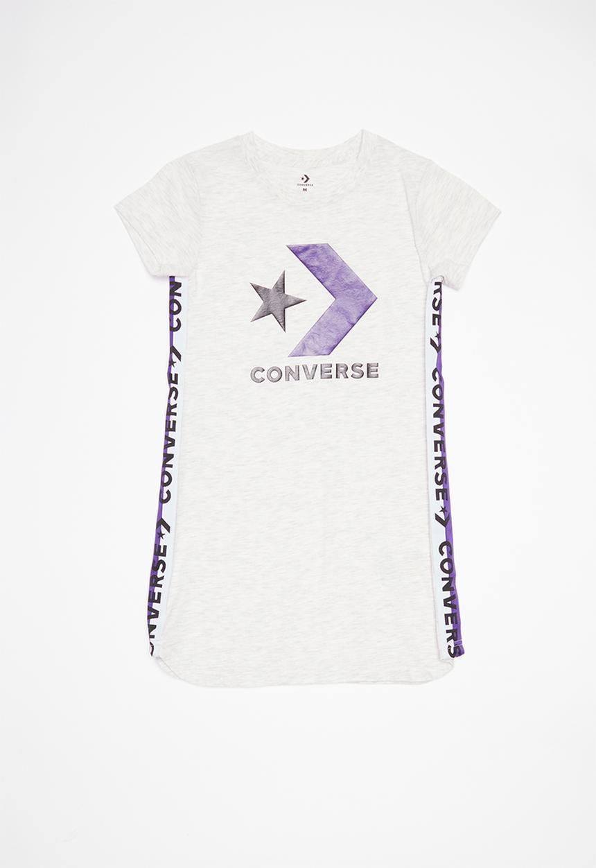 Converse - Converse girls 2 tone taping track dress - grey 