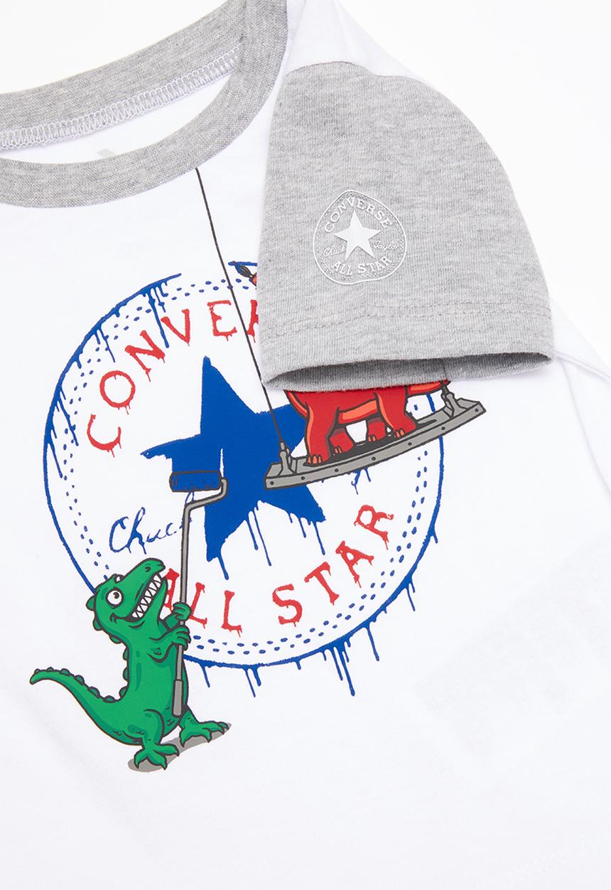 Converse - Cnvb conasaur short set - grey & white