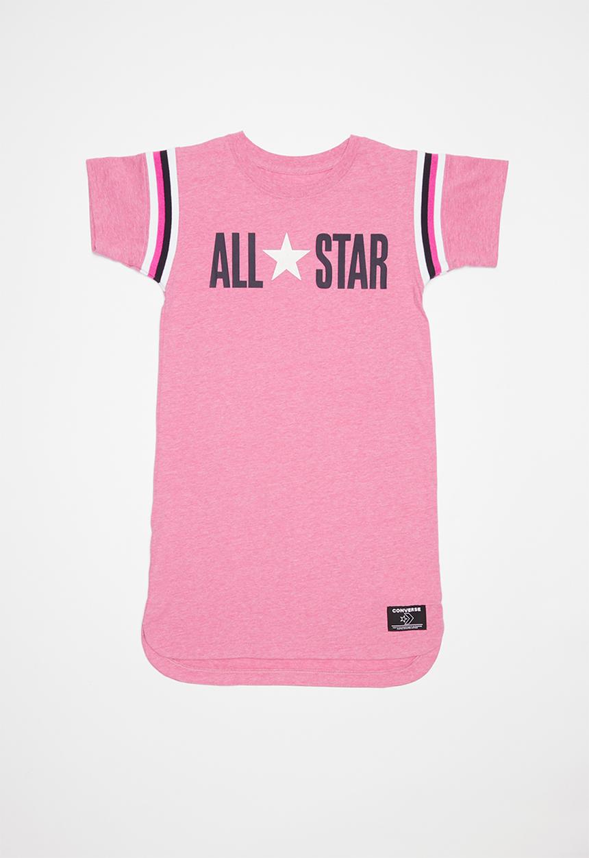 Converse - Yarn dye jersey dress - pink