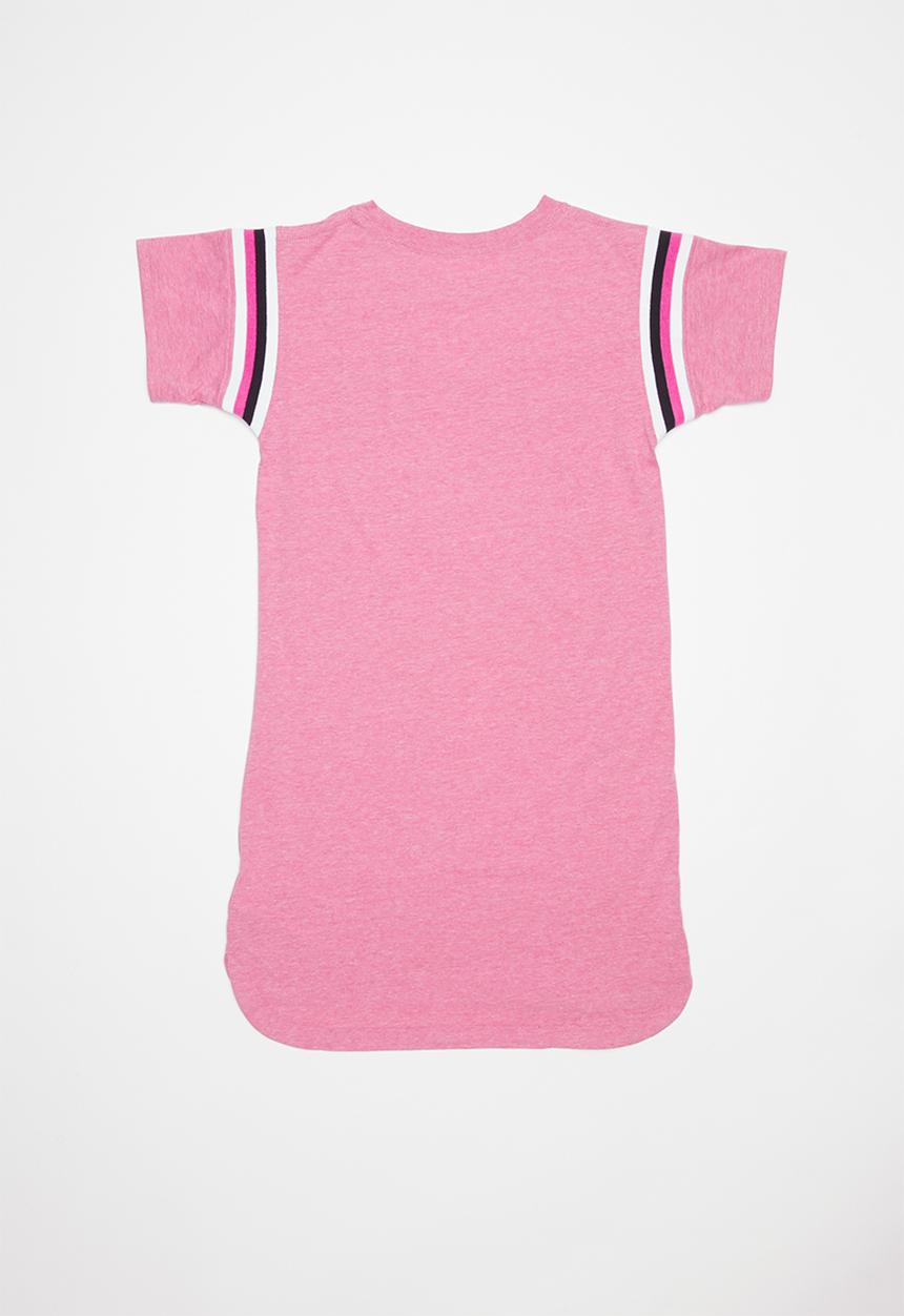 Converse - Yarn dye jersey dress - pink