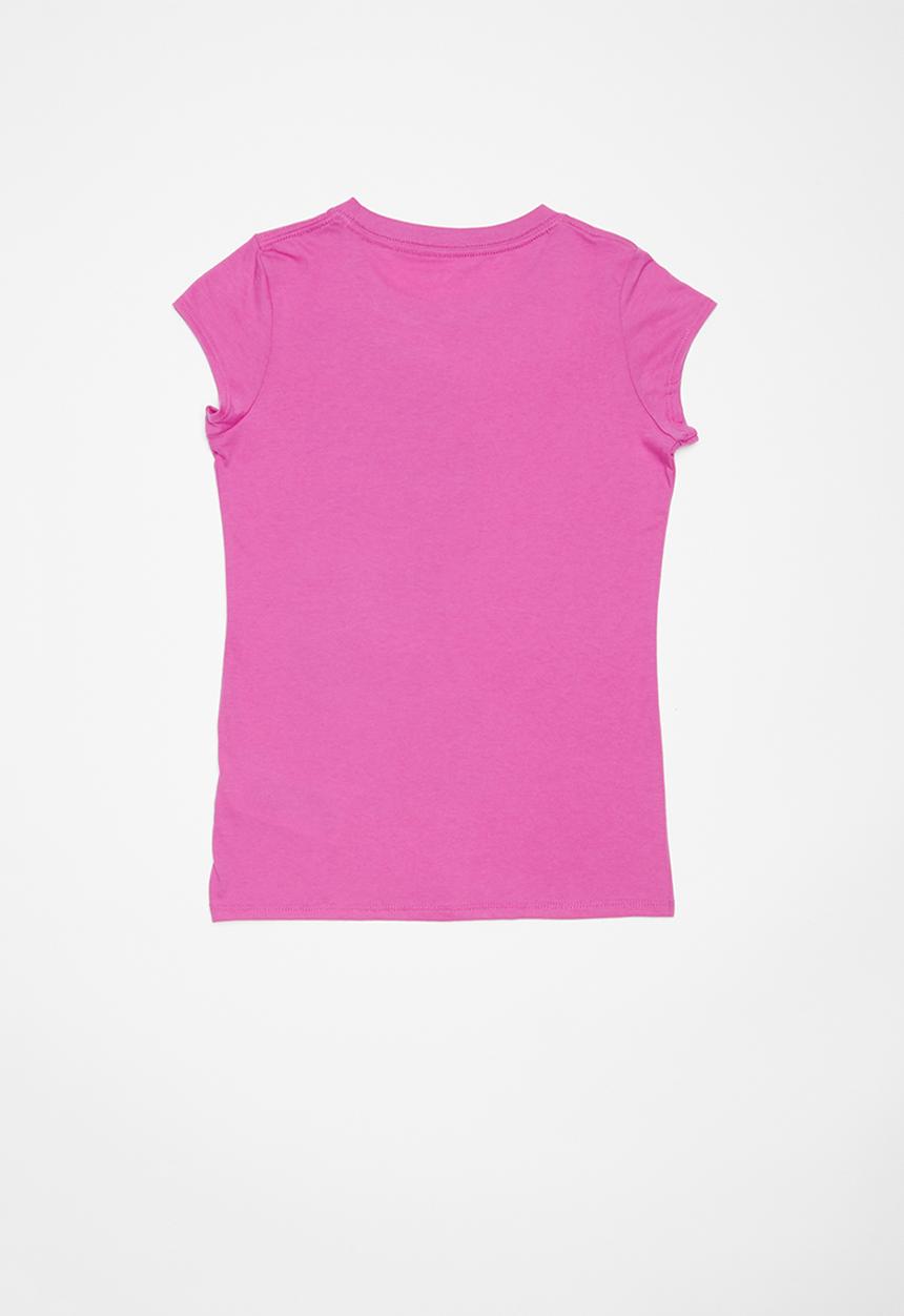 Converse - Girls falling chucks tee - purple 