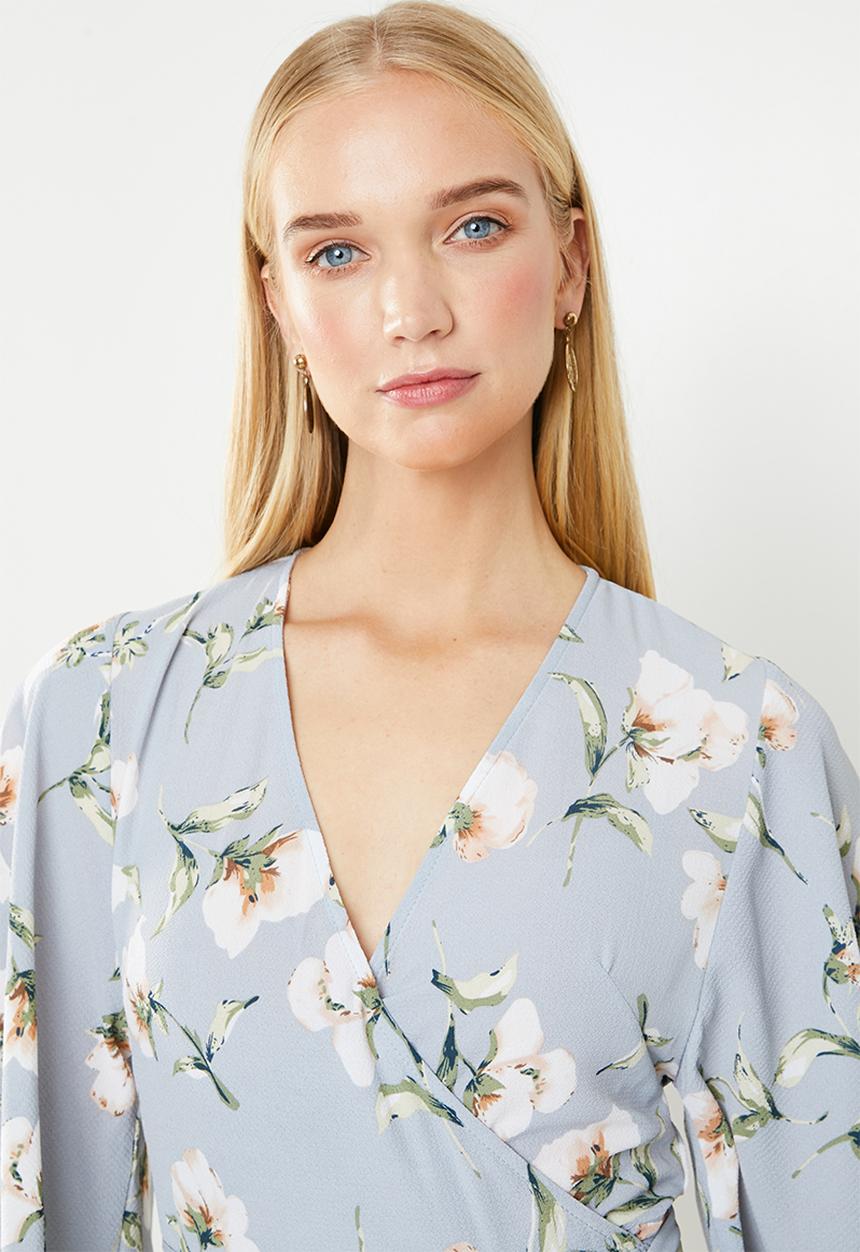 Revenge - Floral wrap dress - multi