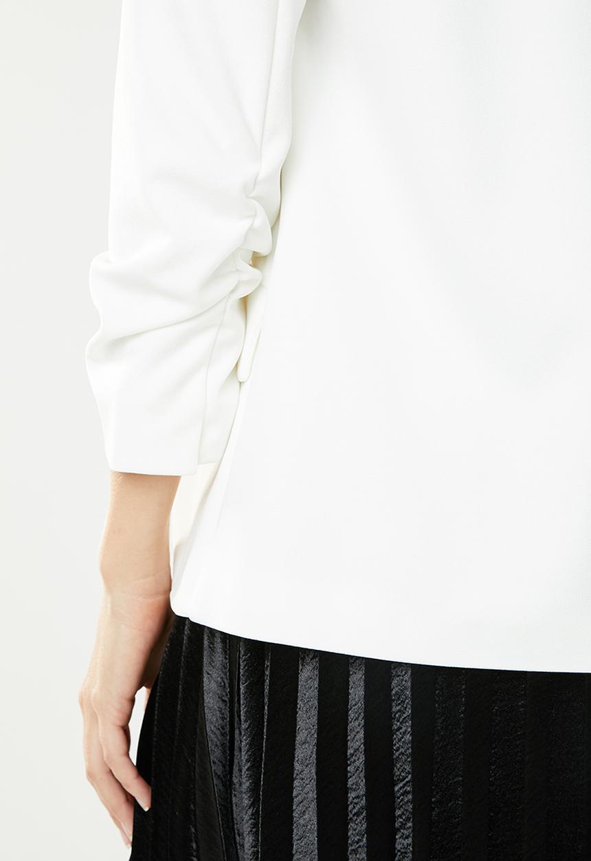 ONLY - Carlina 3/4 sleeve blazer - white