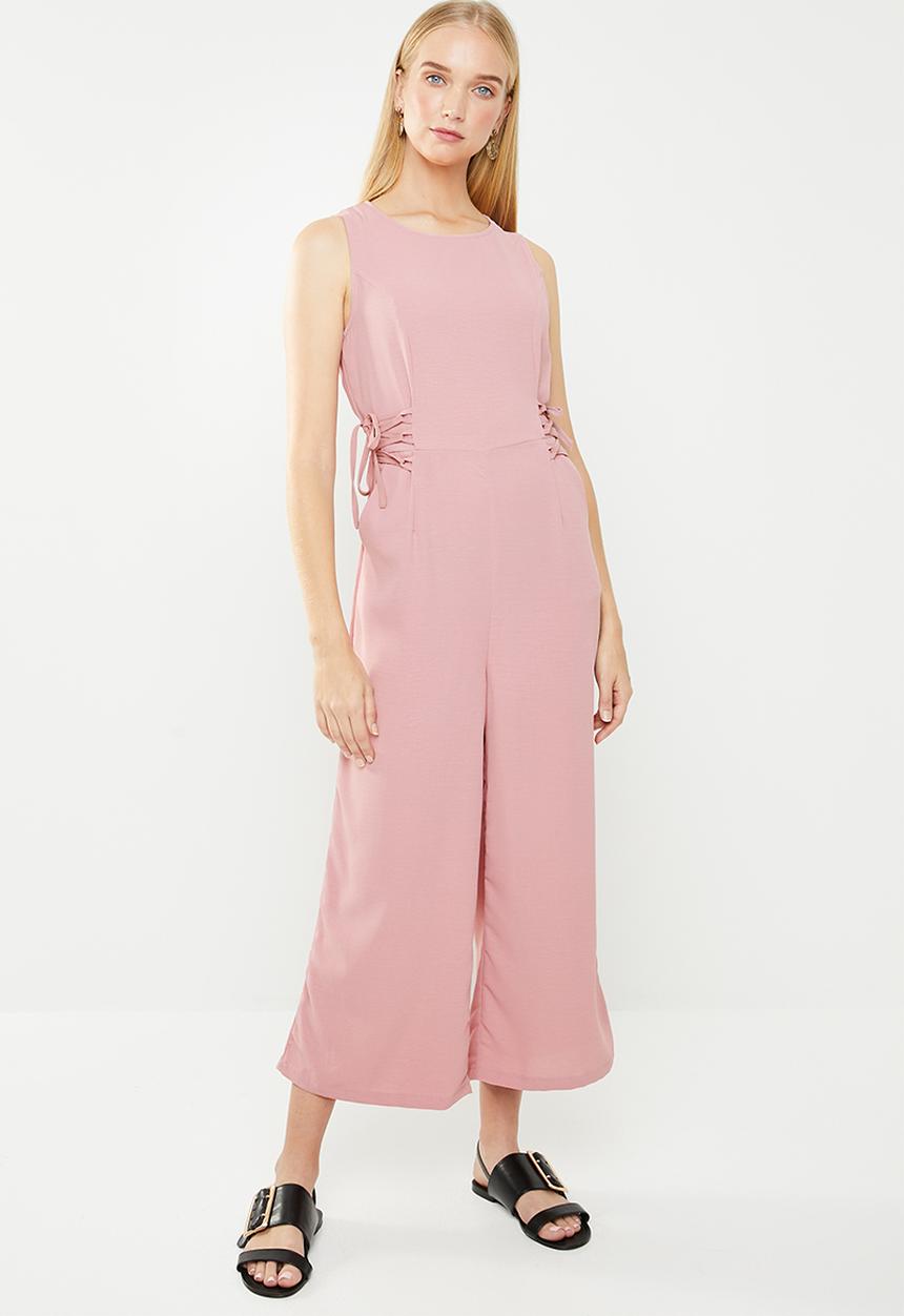 Revenge - Sleeveless side detail jumpsuit - pink