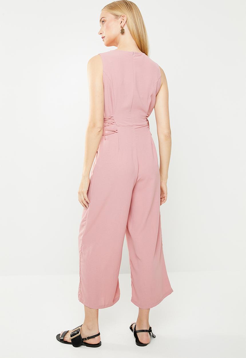 Revenge - Sleeveless side detail jumpsuit - pink