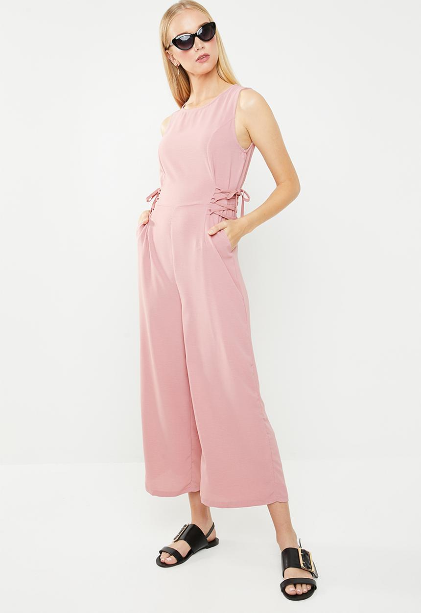 Revenge - Sleeveless side detail jumpsuit - pink
