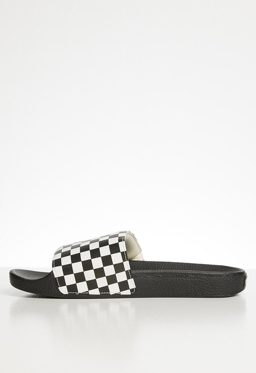 Vans - Checkerboard slide - black & white