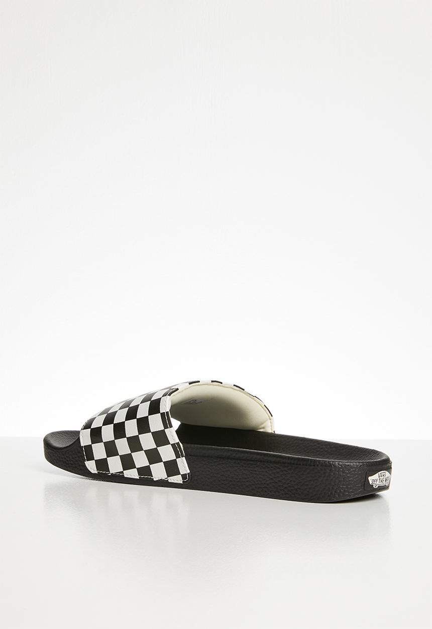 Vans - Checkerboard slide - black & white