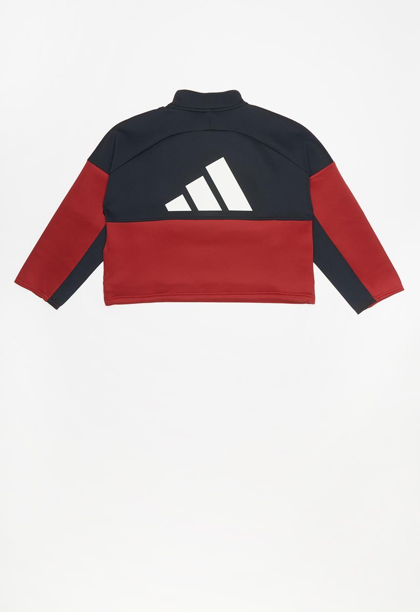 adidas Performance - Youth girls id cropped track top - navy & red