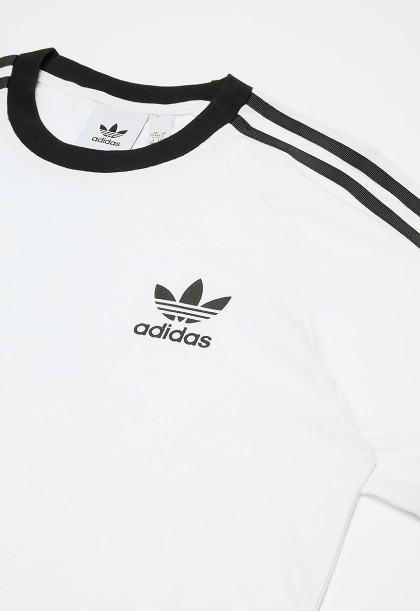 adidas Originals - 3 stripes tee - white & black