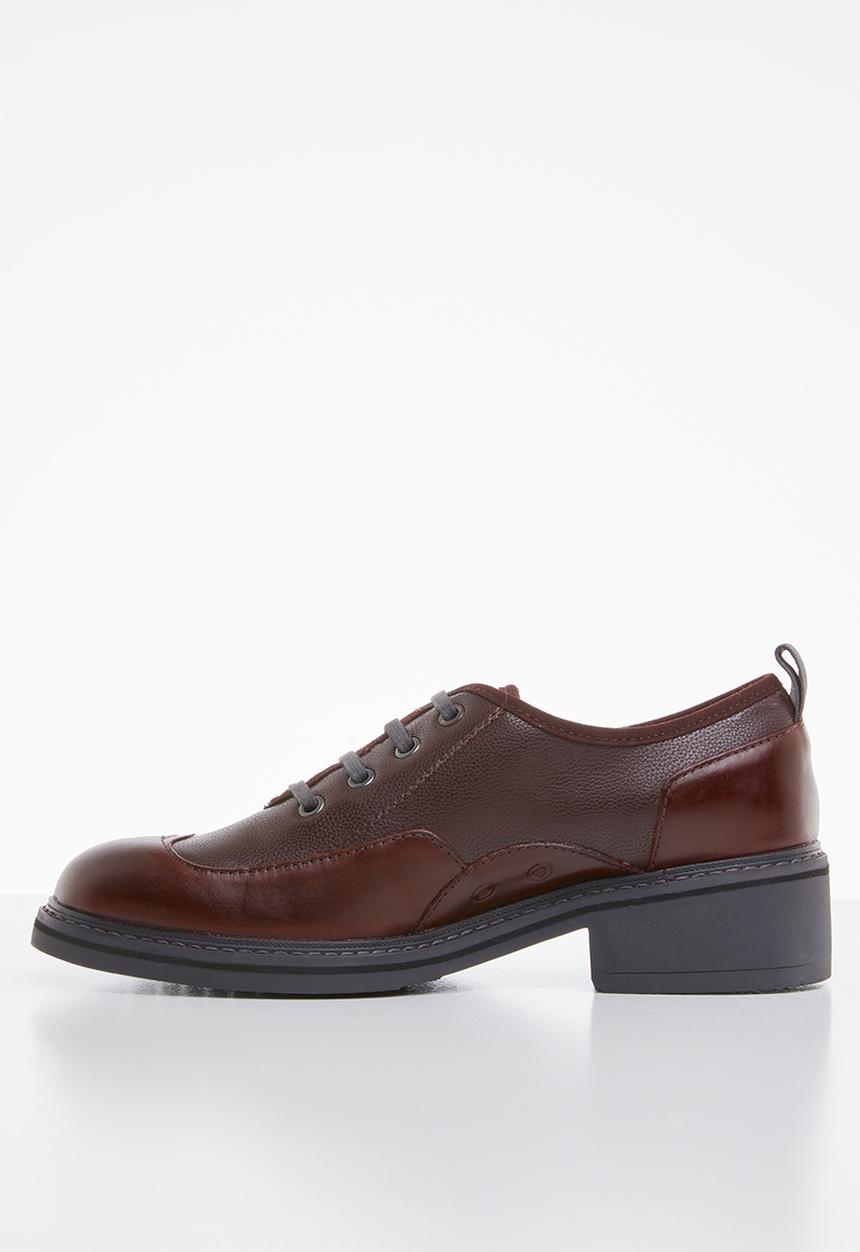 G-STAR - Tacoma leather mix shoe - burgundy