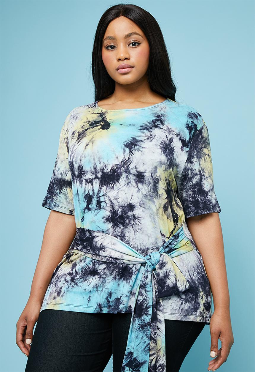 Superbalist - Tie front tee - multi