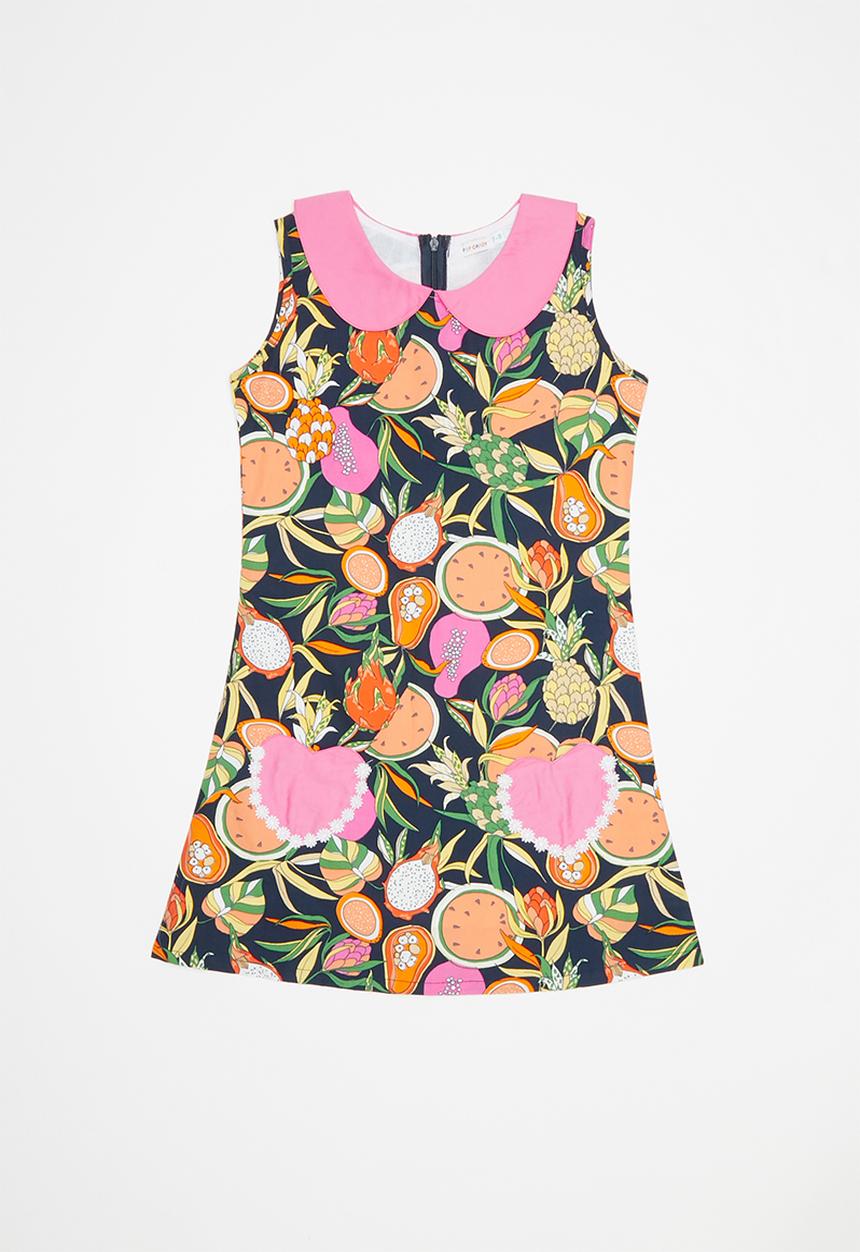 Pop Candy - Printed dress - navy