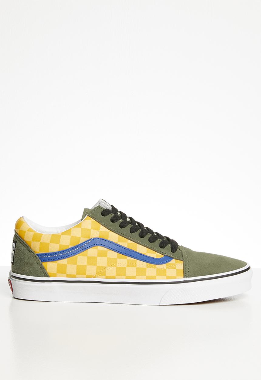 Vans - Ua old skool - (otw rally) checker/multi/deep lichen green