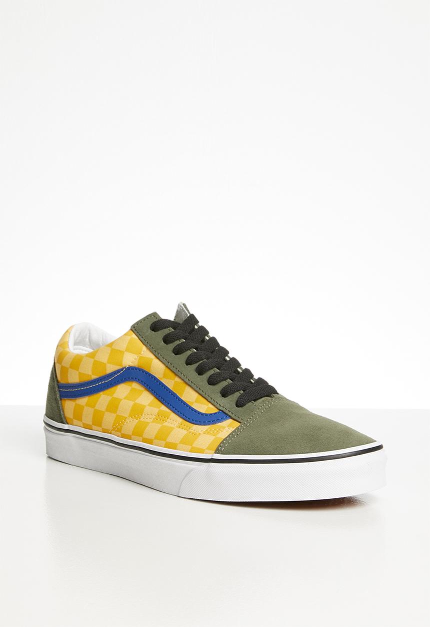 Vans - Ua old skool - (otw rally) checker/multi/deep lichen green